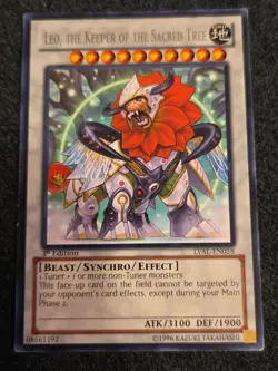 Yugioh! LP Leo, the Keeper of the Sacred Tree - LVAL-EN058 - Rare - 1st Edition - Image 1
