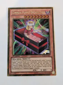 YUGIOH GIMMICK PUPPET DREARY DOLL PGLD-EN001 1ST GOLD - Image 1