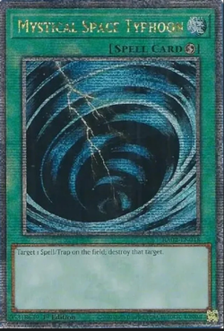 Yugioh! Mystical Space Typhoon - RA02-EN048 - Quarter Century Secret Rare - 1st - Image 1