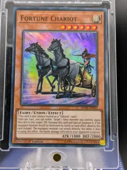 Fortune Chariot Super Rare SHVA-EN005 LP/NM Yugioh Card - Image 1