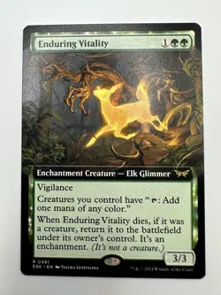 MTG TCG Enduring Vitality (Extended Art) Duskmourn: House of Horror Regular - Image 1