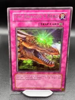 Yugioh! The Dragon's Bead #LOD-043 2003 Legacy of Darkness 1st Edition Rare NM - Image 1