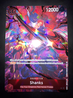 One Piece TCG Shanks OP09-004 Super Rare (SR) Parallel English Card - Mint/NM - Image 1