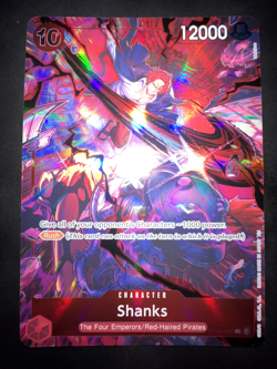 One Piece TCG Shanks OP09-004 Super Rare (SR) Parallel English Card - Mint/NM - Image 2