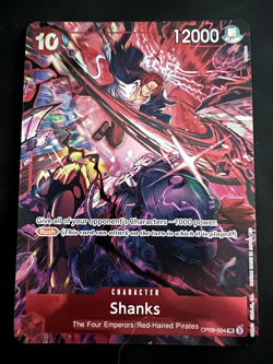 One Piece TCG Shanks OP09-004 Super Rare (SR) Parallel English Card - Mint/NM - Image 3