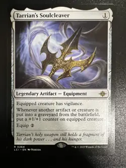 MTG Lost Caverns of Ixalan Tarrian's Soulcleaver Rare Card Near Mint - Image 1