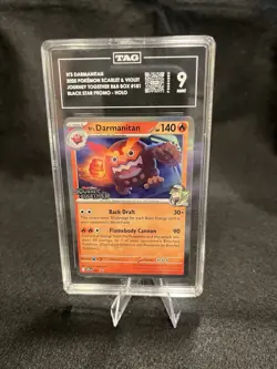 TAG Graded PSA 9 NY Darmanitan Pokemon Card Black Star Promo Holo - Image 1