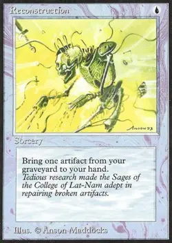 Reconstruction - Light Play MTG Antiquities - Image 1