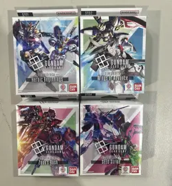 Gundam TCG Starter Deck Set of Four ST01 ST02 ST03 ST04 English Card Game - Image 1