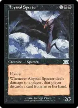 Abyssal Specter - Light Play MTG Battle Royale Box Set - Image 1