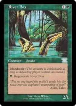 River Boa - Light Play MTG Battle Royale Box Set - Image 1