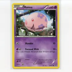 Pokemon TCG Munna 39/101 BW Plasma Blast Regular Common Card EN-LP 2013 - Image 1