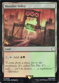MTG Mossfire Valley - Foil, Fallout, Near Mint, English VLP - Image 1