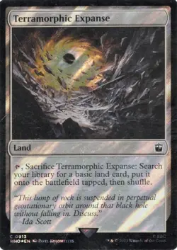 MTG Terramorphic Expanse ** Doctor Who ** English (NM) Surge Foil RARE VLP/NM - Image 1