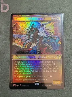 1x Astor, Bearer of Blades (293) Showcase Dominaria United LP MTG Magic x1 MKE - Image 1