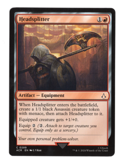 MTG-Headsplitter- Assassin's Creed-289-Near Mint-NonFoil - Image 1