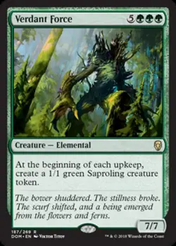 Verdant Force -Foil Near Mint MTG Dominaria - Image 1