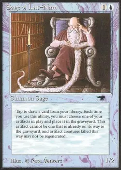 Sage of Lat-Nam - Light Play MTG Antiquities - Image 1