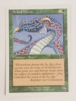 MTG Scaled Wurm (6th Edition/Green/C) - BGM - Image 1