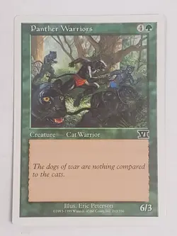 MTG Panther Warriors (6th Edition/Green/C) - BGM - Image 1