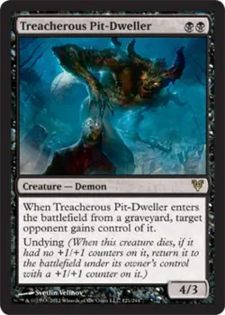 Treacherous Pit-Dweller -Foil Light Play MTG Avacyn Restored - Image 1