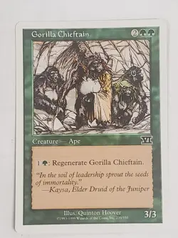 MTG Gorilla Chieftain (6th Edition/Green/C) - BGM - Image 1