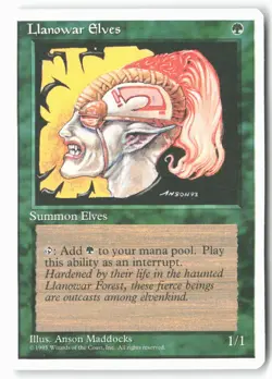 Llanowar Elves - Fourth Edition (145) - MTG - Image 1