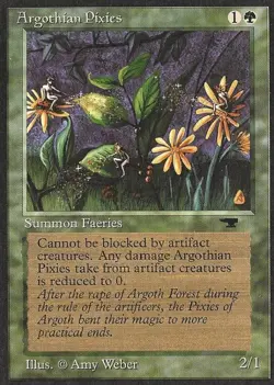 Argothian Pixies - Light Play MTG Antiquities - Image 1