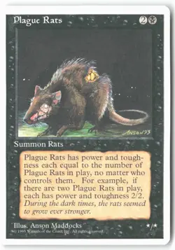 Plague Rats - Fourth Edition () - MTG - Image 1