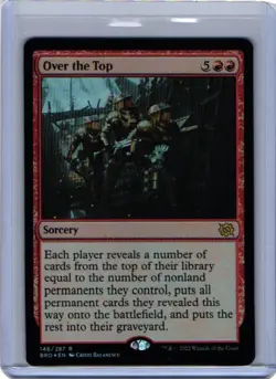 MTG The Brothers' War Over the Top Foil 146/287 NM Rare - Image 1