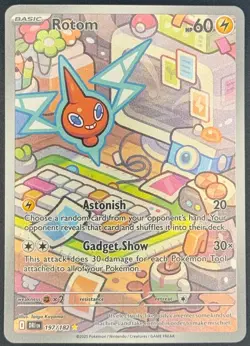 Rotom 197/182 Pokemon TCG SV10: Destined Rivals Illustration Rare Near Mint - Image 1