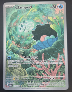 2025 Pokemon EN Destined Rivals #195/182 Clamperl NM to Mint condition - Image 1