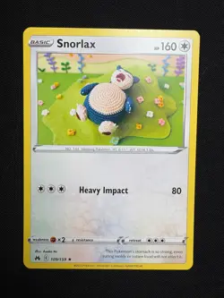 Snorlax 109/159 Rare LP - Pokemon TCG Sword & Shield Crown Zenith CRZ - Image 1