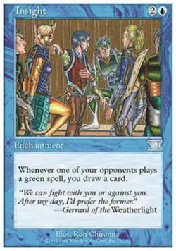 Insight - Light Play MTG Classic 6th Edition - Image 1