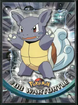 1999 Topps Pokemon TV Animation Edition Series 1 #8 Wartortle Blue Topps Logo - Image 1