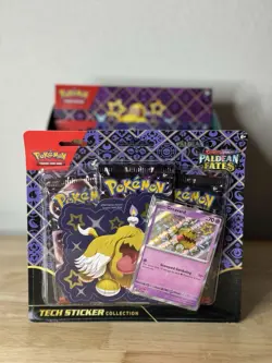 Pokemon Paldean Fates Sticker Collection With Display Box - Image 2