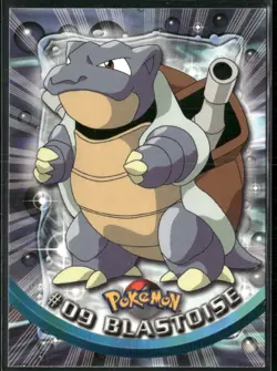 Pokemon Blastoise #9 Topps Foil Trading Cards Series 1 Vintage 1999 - Image 1