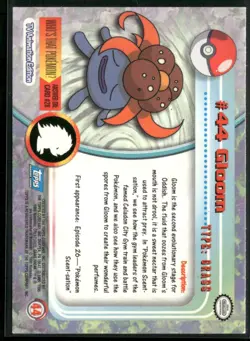 2000 Topps Pokemon TV Animation Edition Series 3 #44 gloom - Image 2