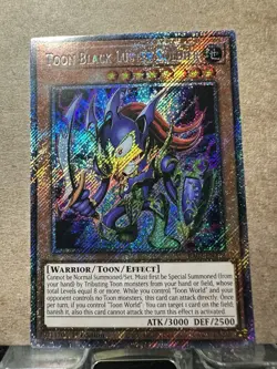 *** TOON BLACK LUSTER SOLDIER *** PLATINUM SECRET RARE RA03-EN272 YUGIOH! - Image 1