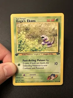 Koga's Ekans 77/132 Common Gym Challenge 1st Edition Pokemon Card WotC Vintage - Image 1