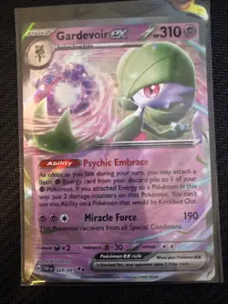 Gardevoir ex Double Rare Holo 029/091 Paldean Fates Scarlet Violet 2024 NM Card - Image 1