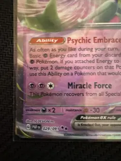 Gardevoir ex Double Rare Holo 029/091 Paldean Fates Scarlet Violet 2024 NM Card - Image 5