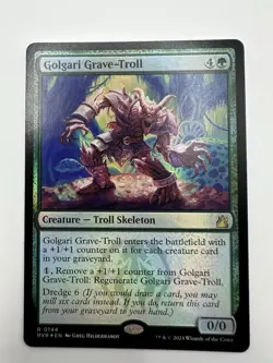 MTG TCG Golgari Grave-Troll Ravnica Remastered Foil - Image 1