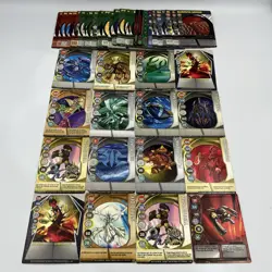 Bakugan Large Card Lot 44 Cards, 16 Magnetic Cards, 28 Non-Magnetic Cards - Image 1