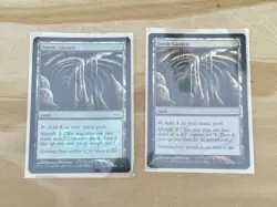 MTG Zoetic Cavern Land Martina Pilcerova 2007 DCI Promos Foil Card Lot of 2 - Image 1