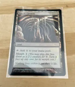 MTG Zoetic Cavern Land Martina Pilcerova 2007 DCI Promos Foil Card Lot of 2 - Image 2