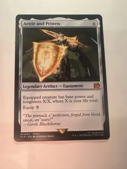🔥 Aettir and Priwen MTG Final Fantasy Regular NM 🔥 Mythic 253 Non-Foil - Image 1