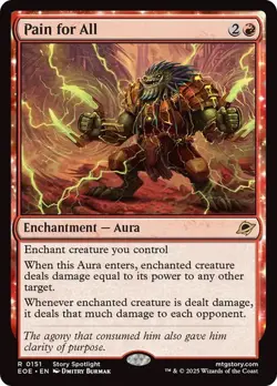 Pain for All NM RARE Edge of Eternities [EOE] MTG Red Enchantment Mint Regular - Image 1