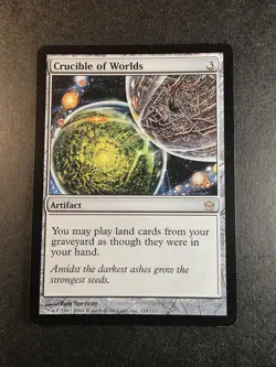 Crucible of Worlds Magic The Gathering MTG Fifth Dawn 2004 - Image 1