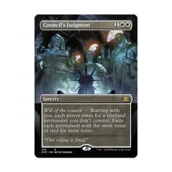 WOTC MtG Double Masters Council's Judgment (Borderless) (R) (Foil) NM - Image 1